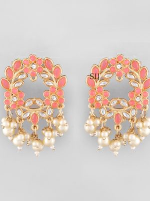 Stunning Enamel Stone Stud Earrings