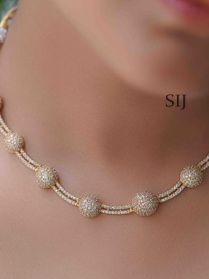 Trendy White Stones Necklace Set