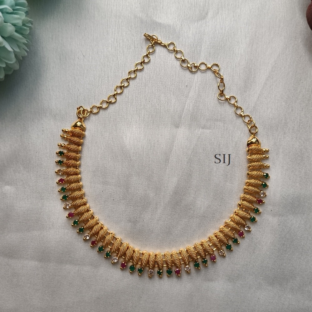 Alluring Muticolour Stone Necklace