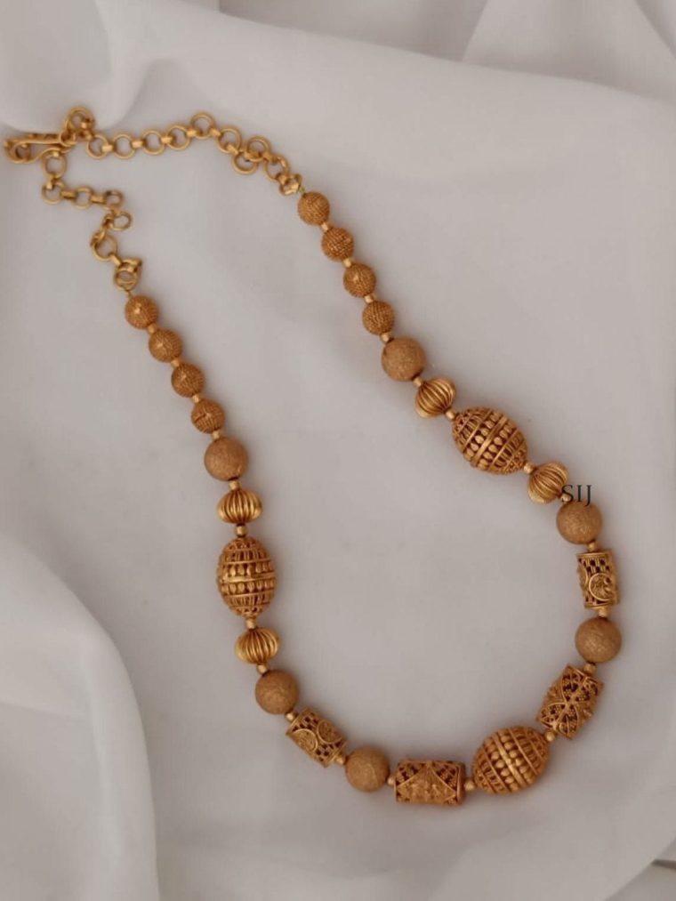 Attractive Geru Polish Bead Necklace