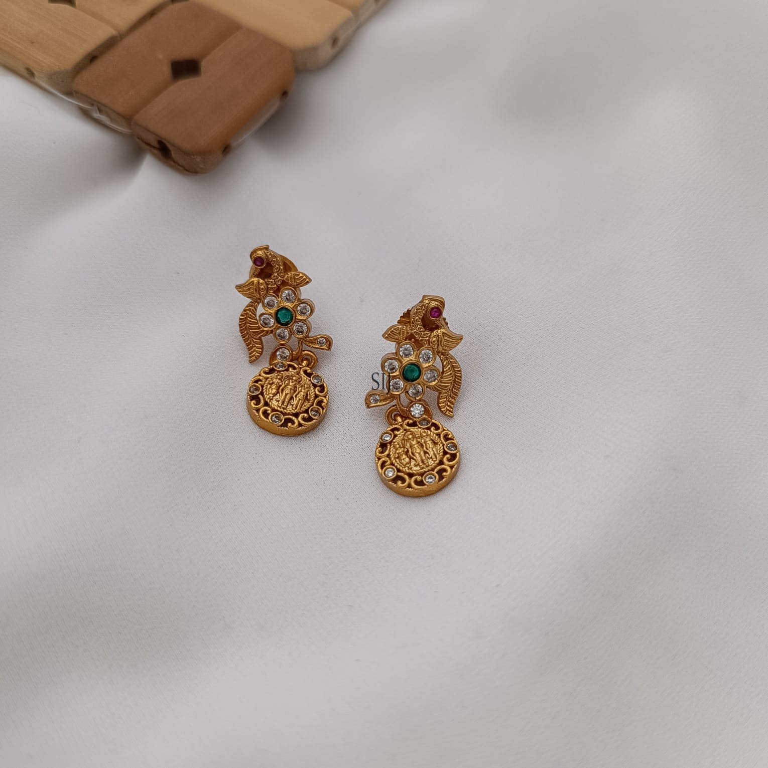 Beautiful CZ Flower Earrings