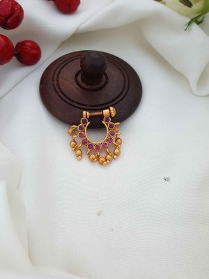 Beautiful Ruby Stone Nosepin