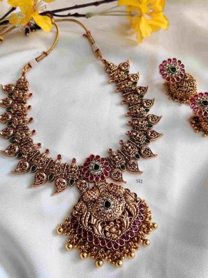 Elite Lakshmi Motifs Necklace