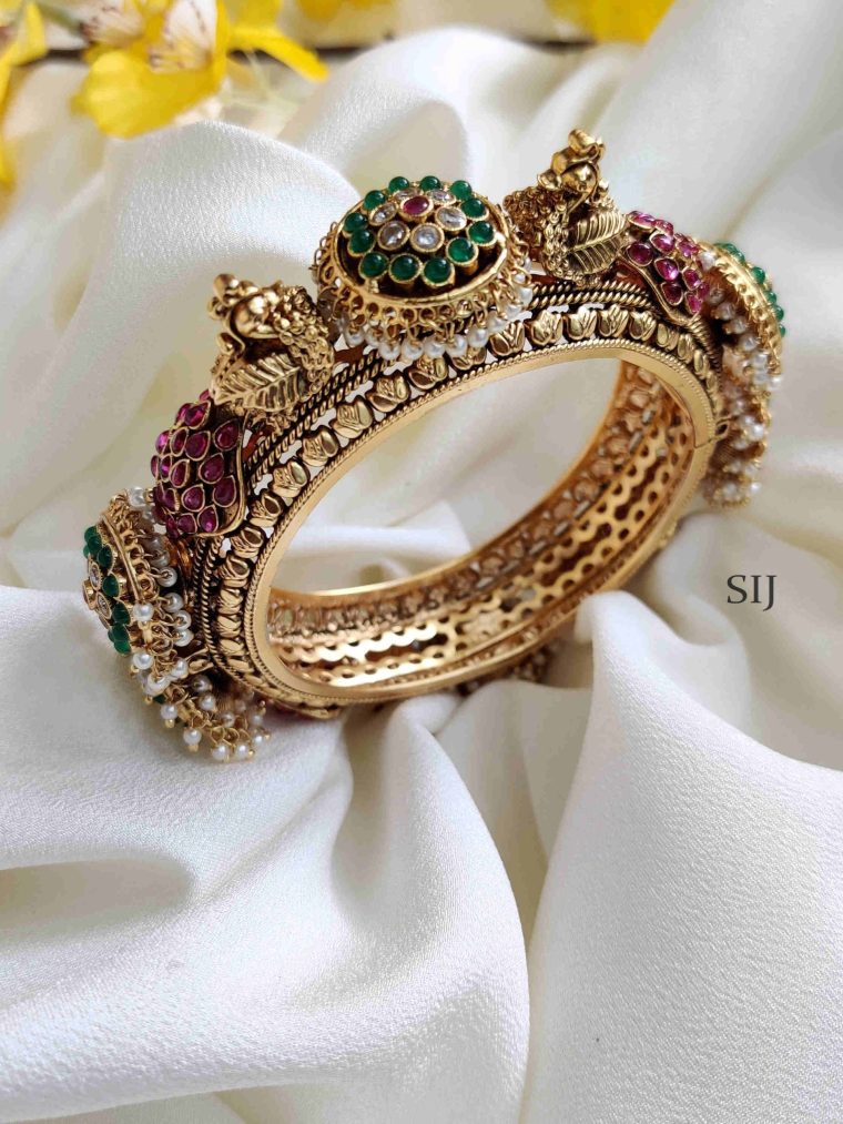 Ethnic Peacock Motif Kada Bangle