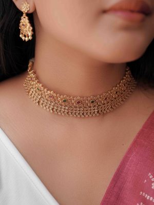 Fusion Matte Finish Stone Choker