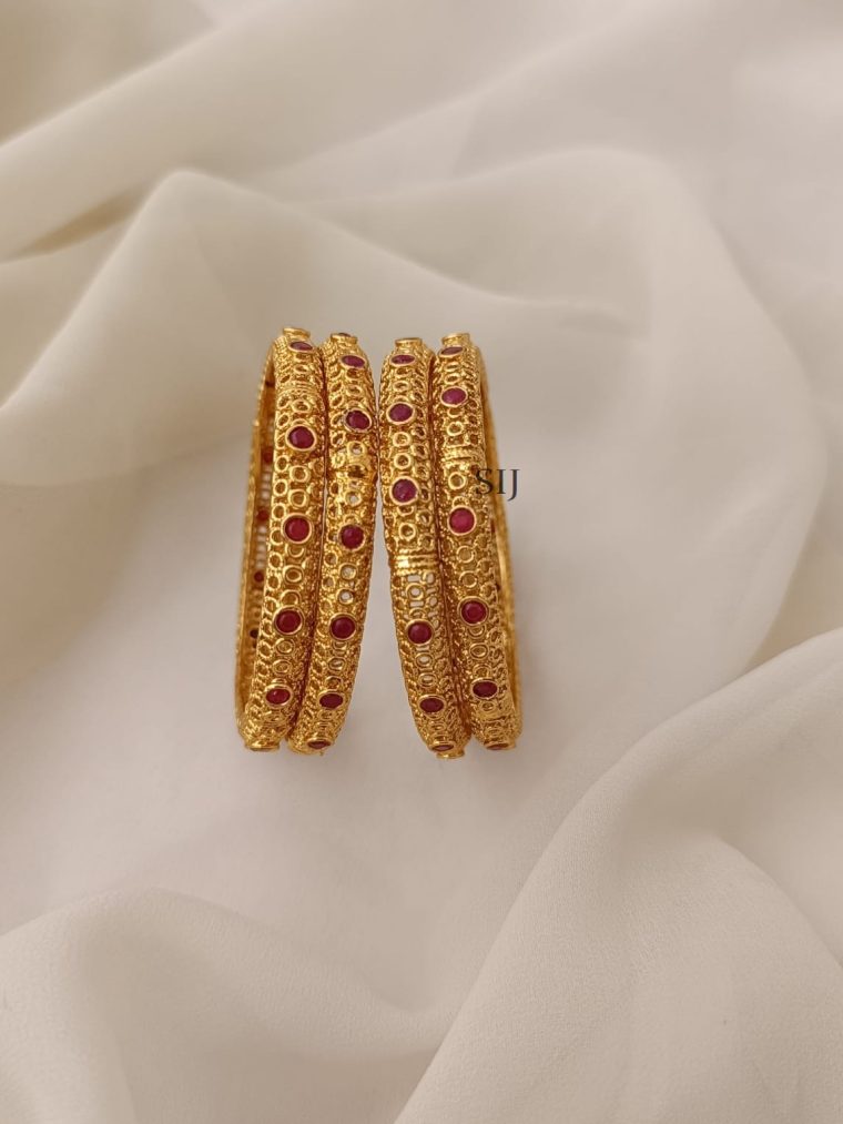 Gold Polished Bangles