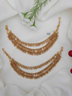 Gorgeous Three Layers Gold Beaded Mattal