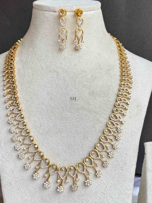 One Gram Gold AD Stones Haram Set