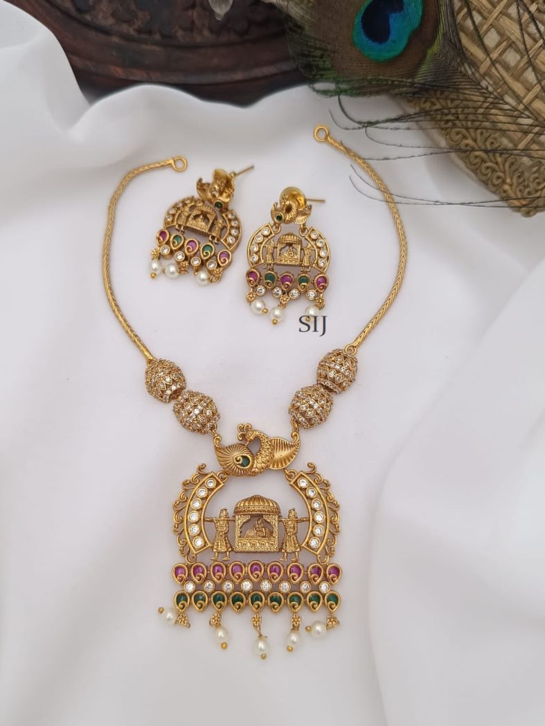 Rani Pallaku Multi Stones Neckalce