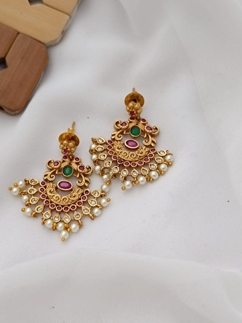 Stylish Matt chandbali Earrings