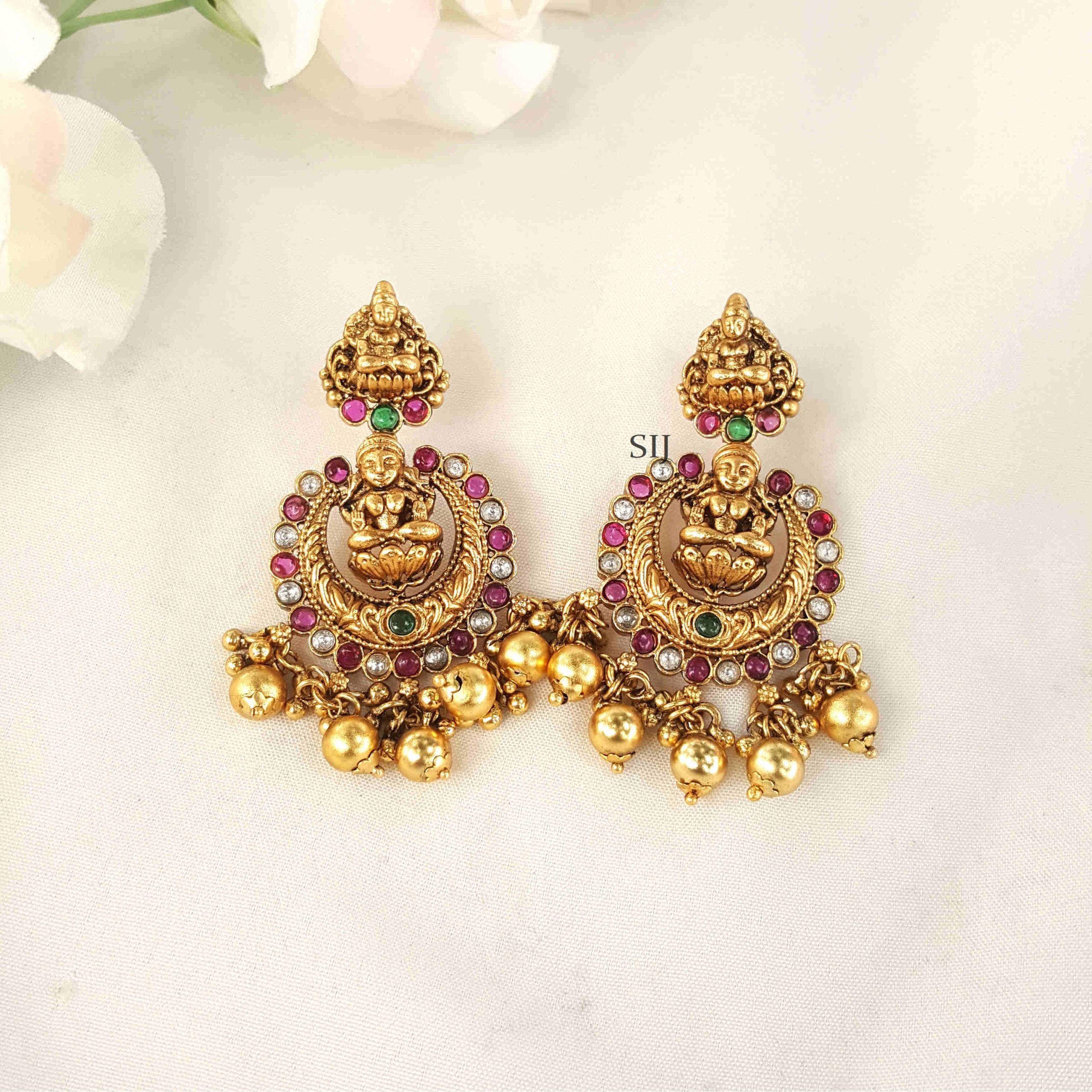 Traditional Crafted Lakshmi Motif Choker - South India Jewels