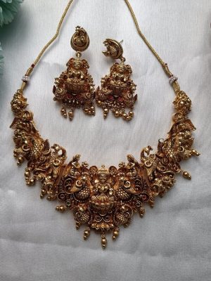 Traditional Grand Lakshmi Necklace Set
