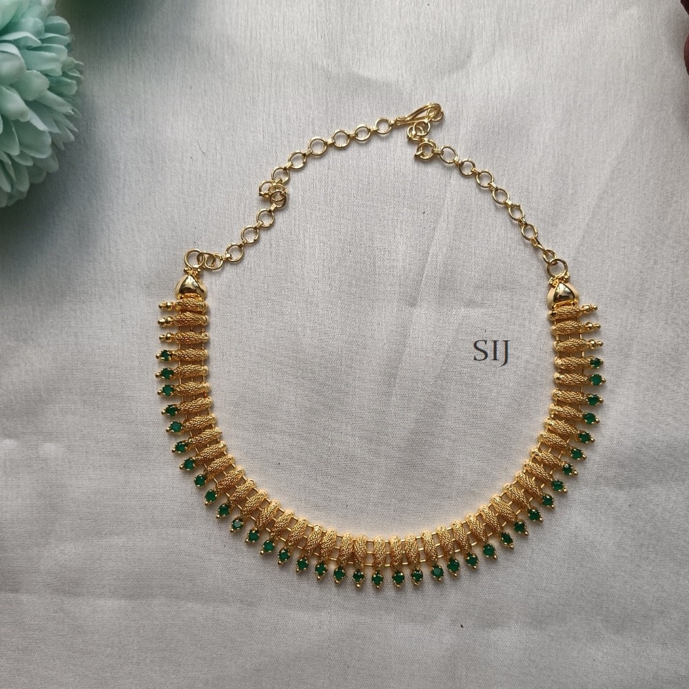 Traditional Green Stone Necklace