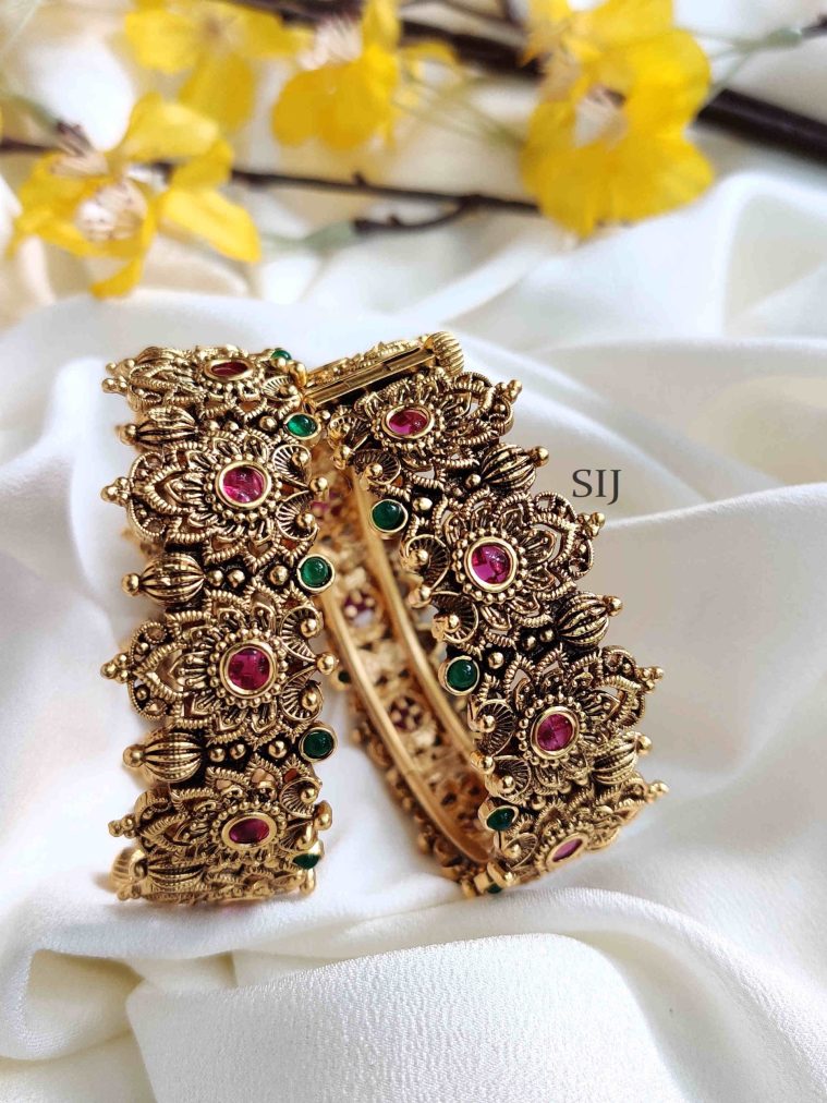 Traditional Style Floral Bangles