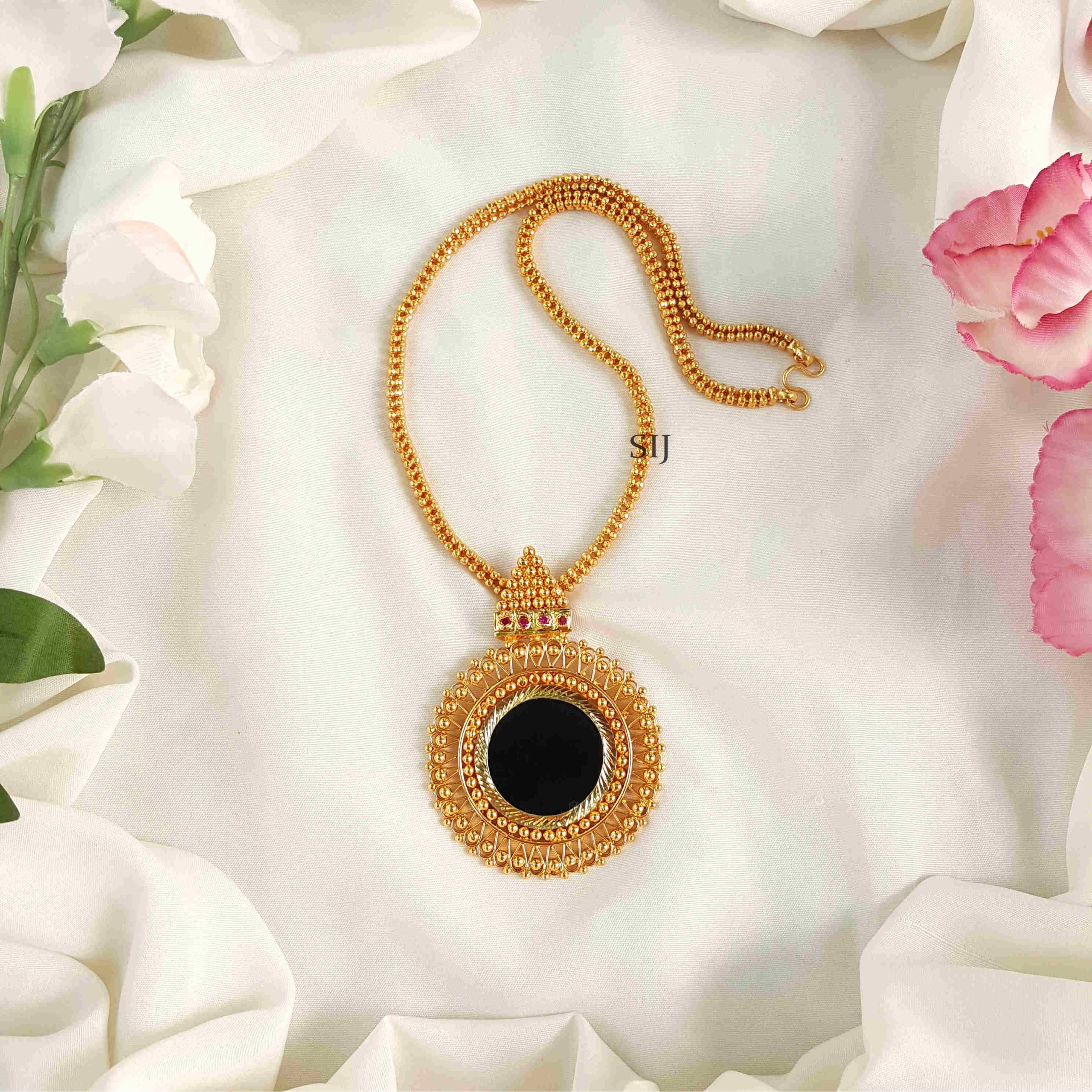 Trendy Kerala style Gold Look Pendant Chain