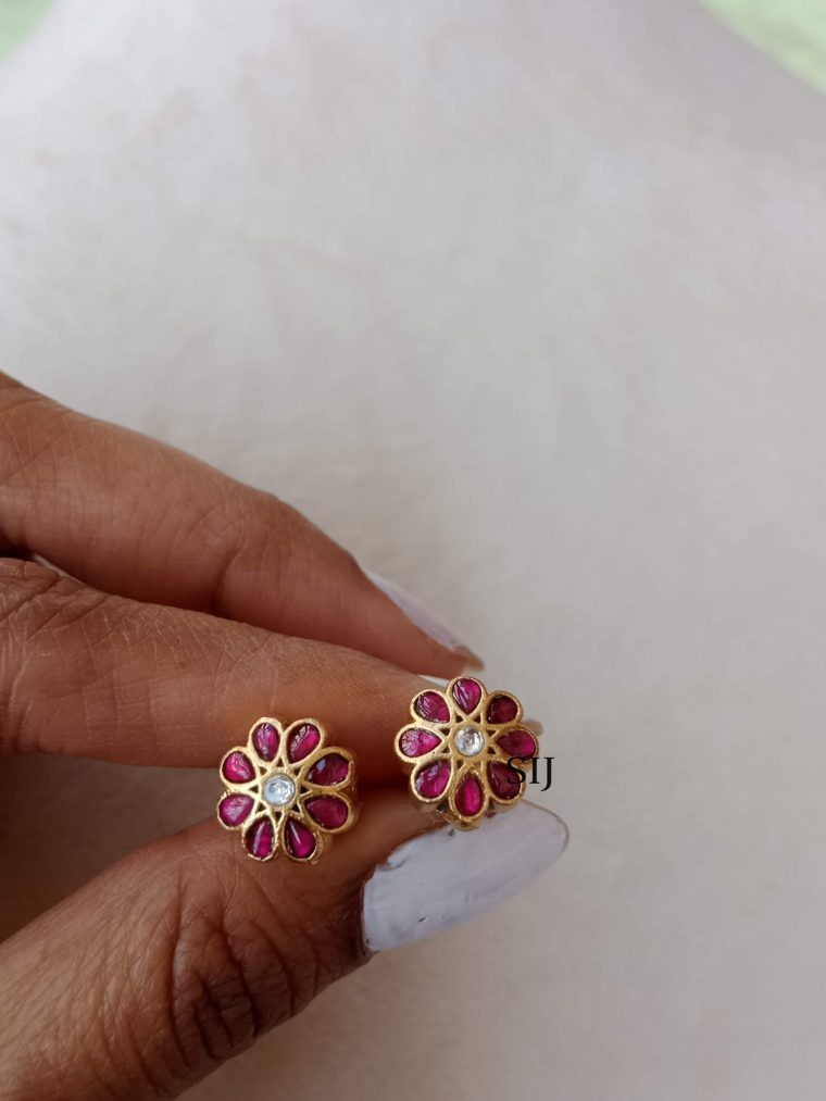 Stunning Jadau Studs