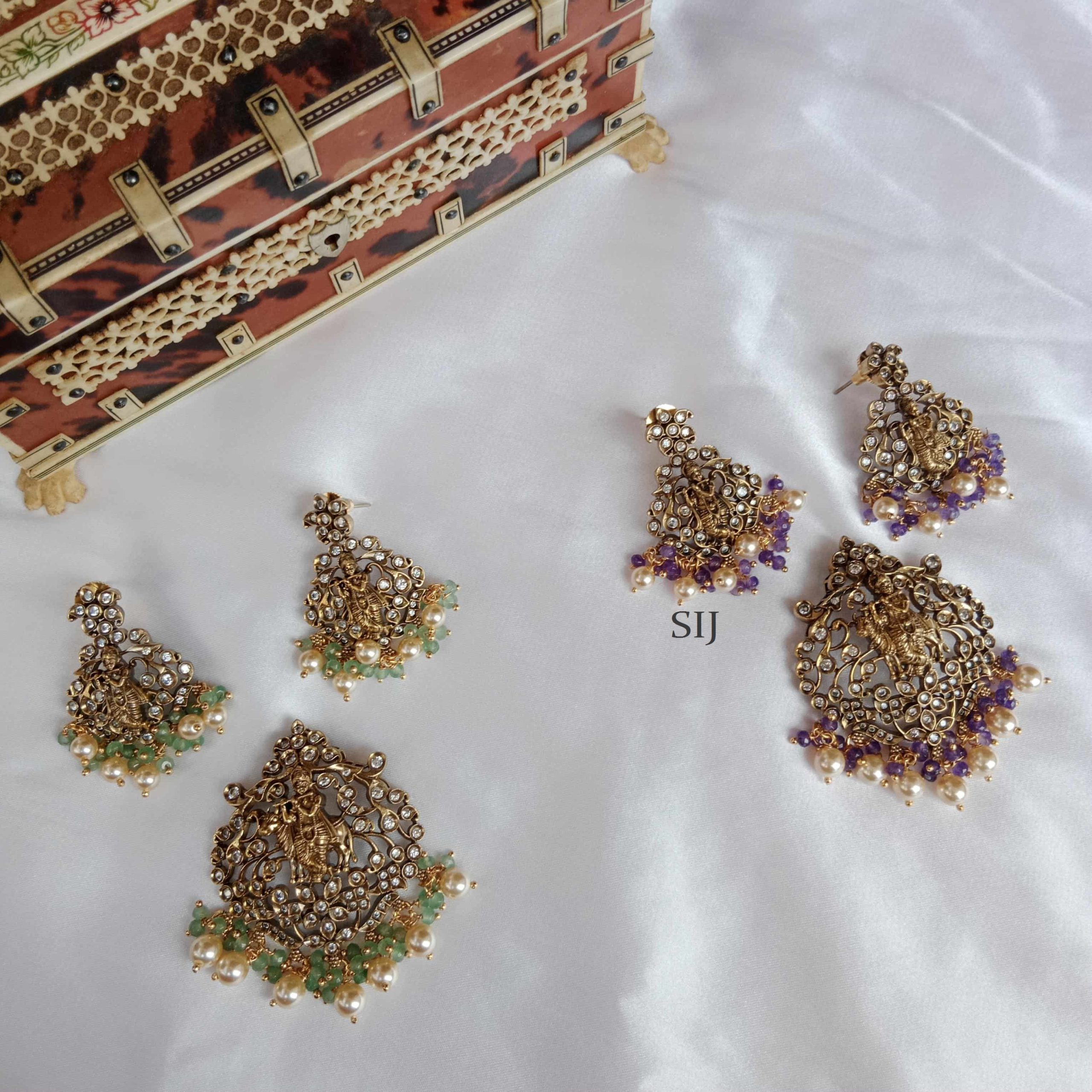 Elegant Krishna Pendant Set