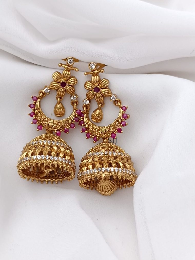 Elegant Chandbali Jhumkas