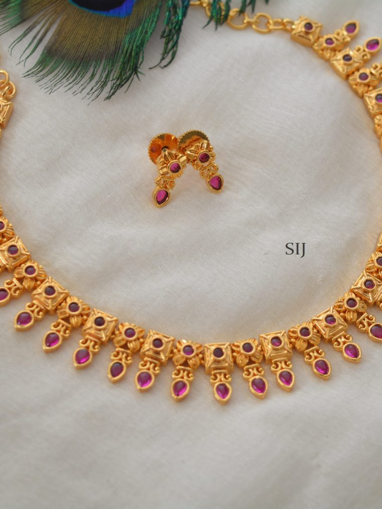 Alluring Gold Plated Necklace