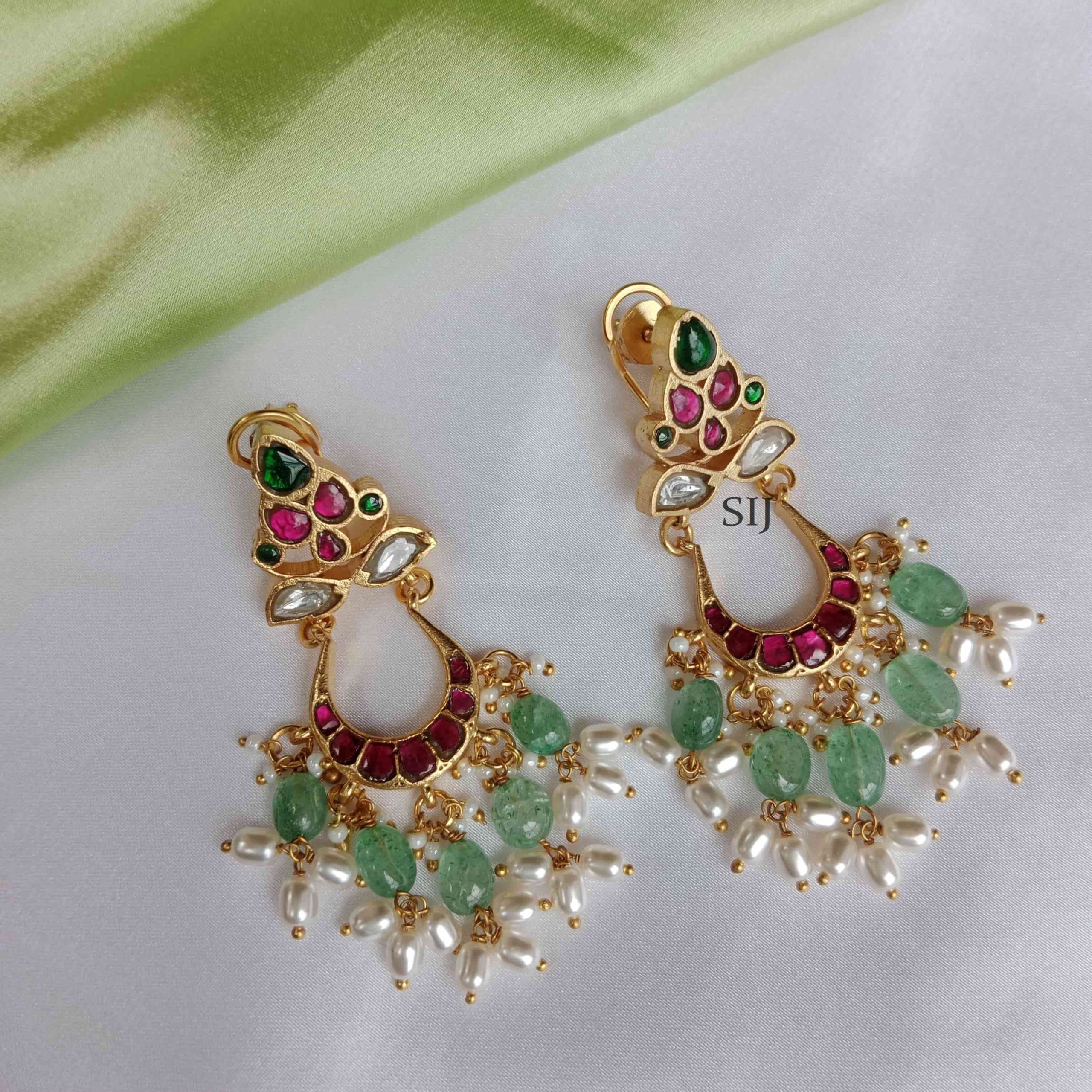 Alluring Chandbali Jadau Earrings