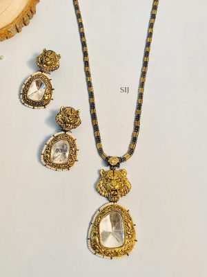 Alluring Victorian Vintage Polki Necklace