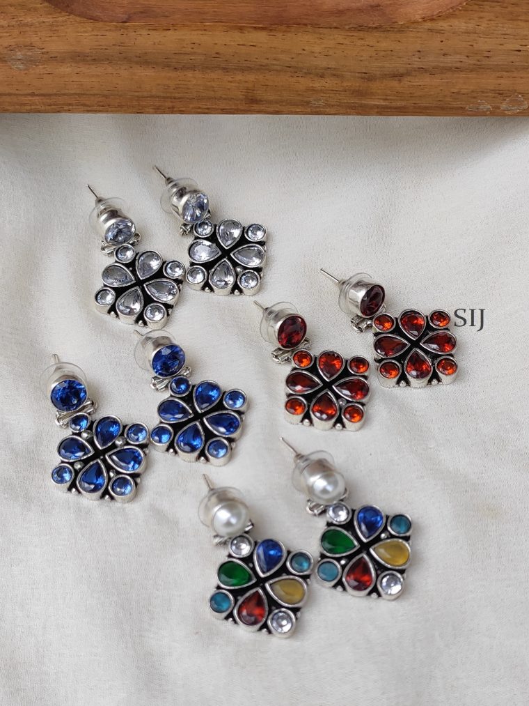 Artistic German Silver Earrings