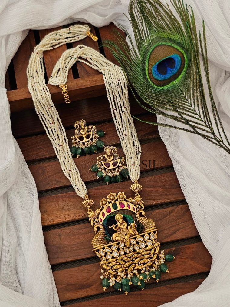 Ethnic Krishna Necklace Set