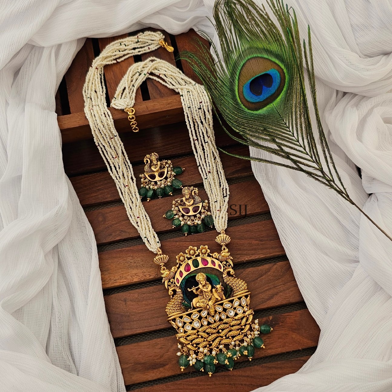 Ethnic Krishna Necklace Set