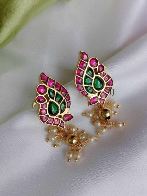 Ethnic Peacock Jadau Earrings