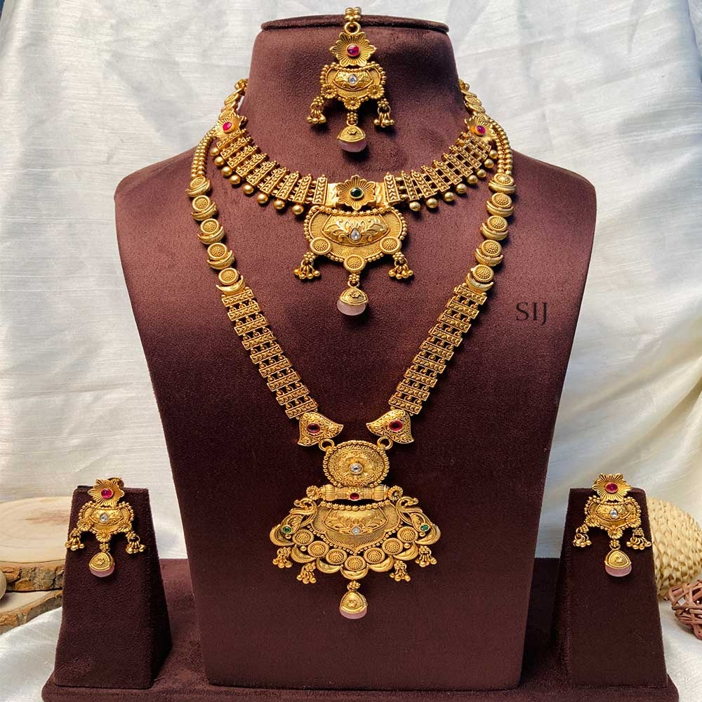 Exclusive Gold Plated Bridal Jewellery Combo Set