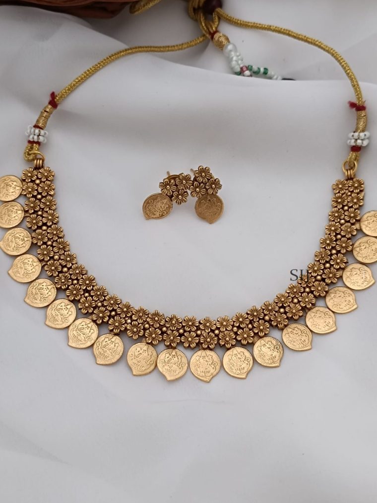 Fusion Kerala Style Mango kasu Necklace