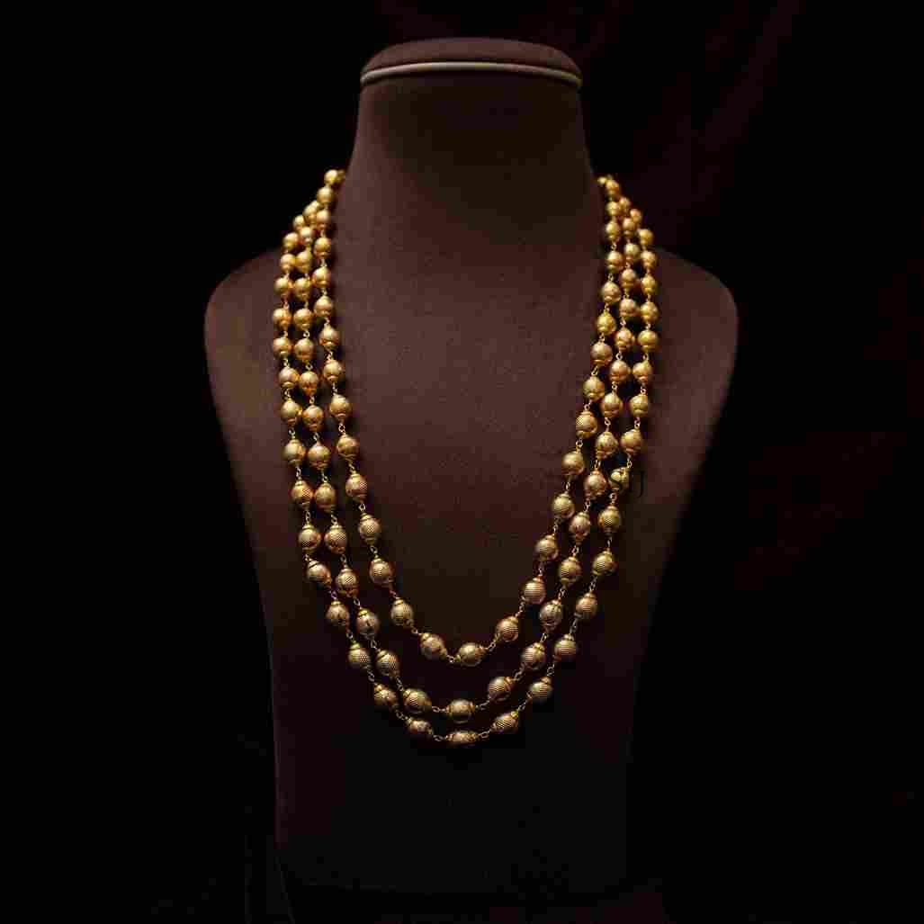 Alluring Layered Antique Beaded Necklace