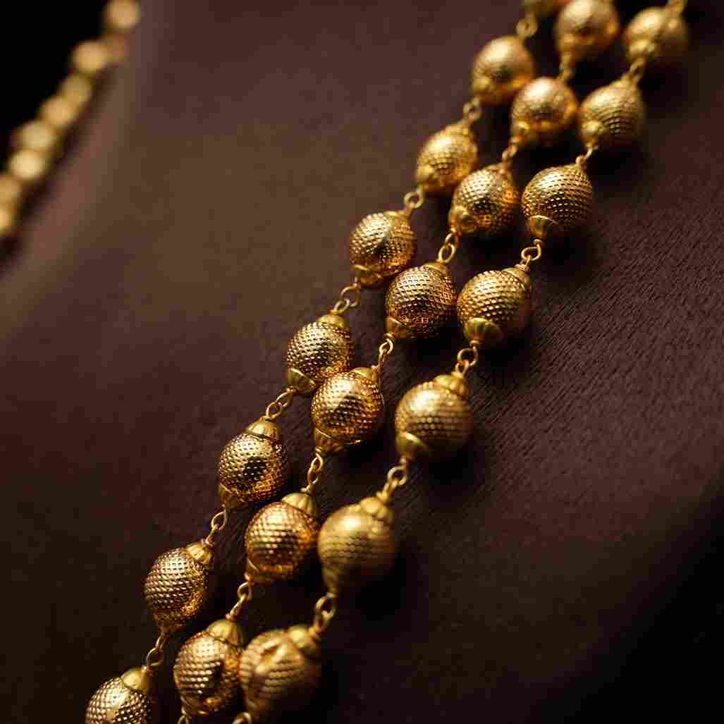 Alluring Layered Antique Beaded Necklace