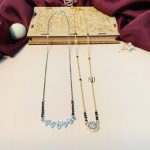 Marvelous Set Of 2 Gold Plated & Silver Plated Mangalsutra Combo