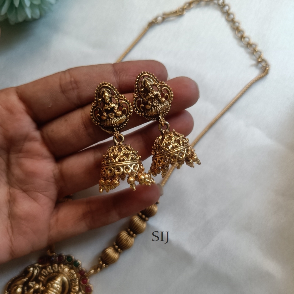 Shimmering Lakshmi Gold Finish Haram