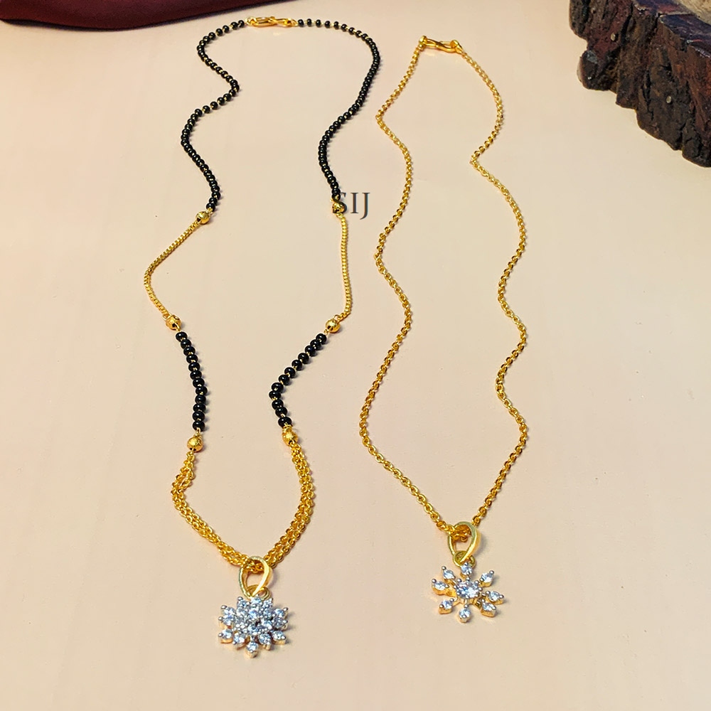 Traditional Gold Plated Mangalsutra Combo - 1