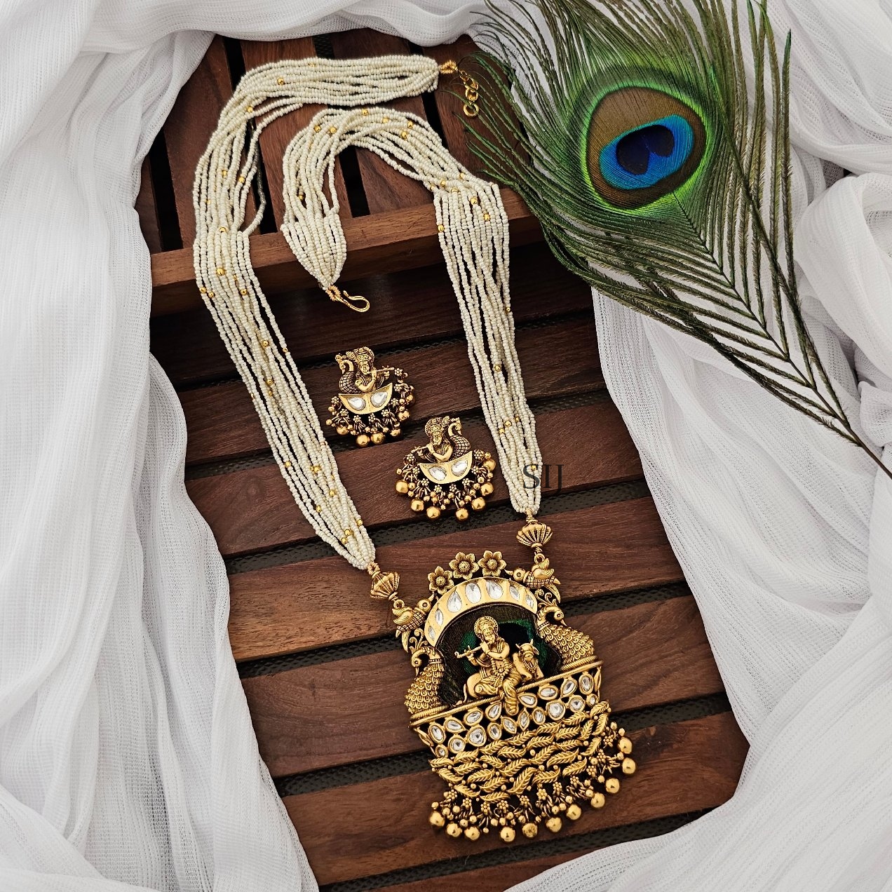 Traditional Krishna Necklace Set