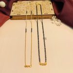 Traditional Set Of 2 Gold Plated Diamond Mangalsutra Combo