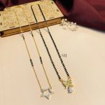 Traditional Set Of 2 Gold Plated Diamond Mangalsutra Combo