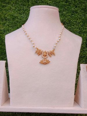 Traditional Pearl Chain with Lord Balaji Pendant