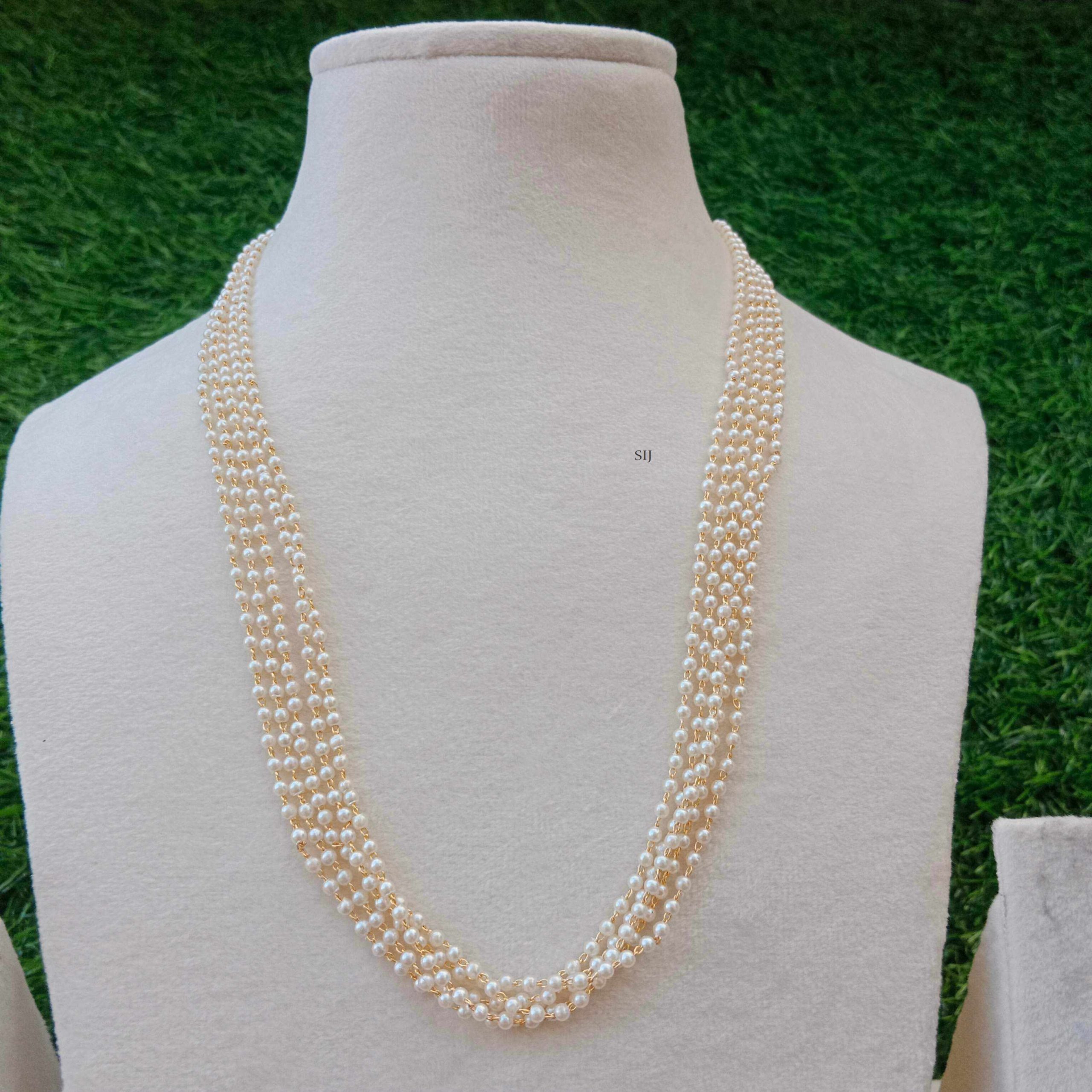 Traditional Five Layers Pearl Chain
