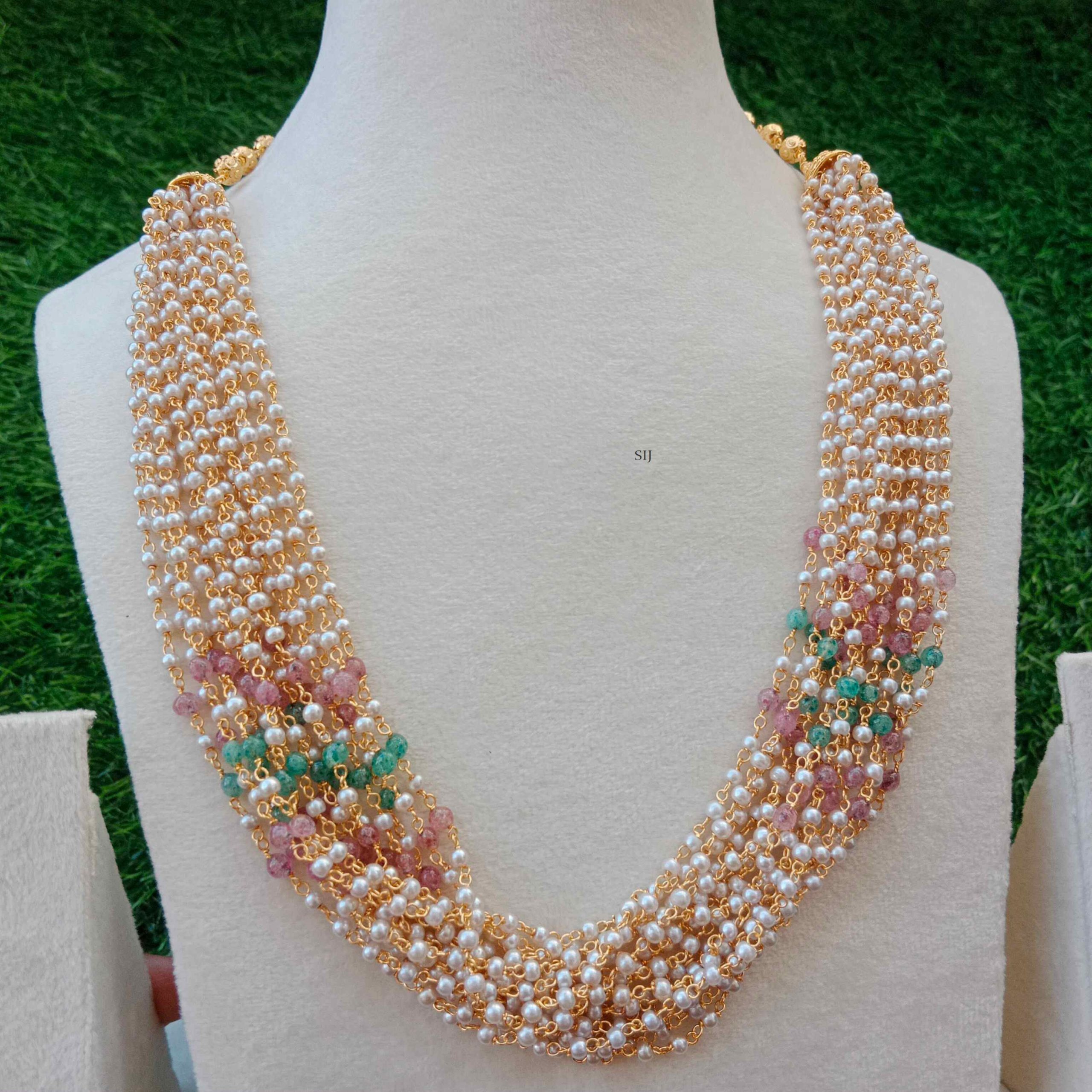 Multi Layers Chain with Multi Color Beads