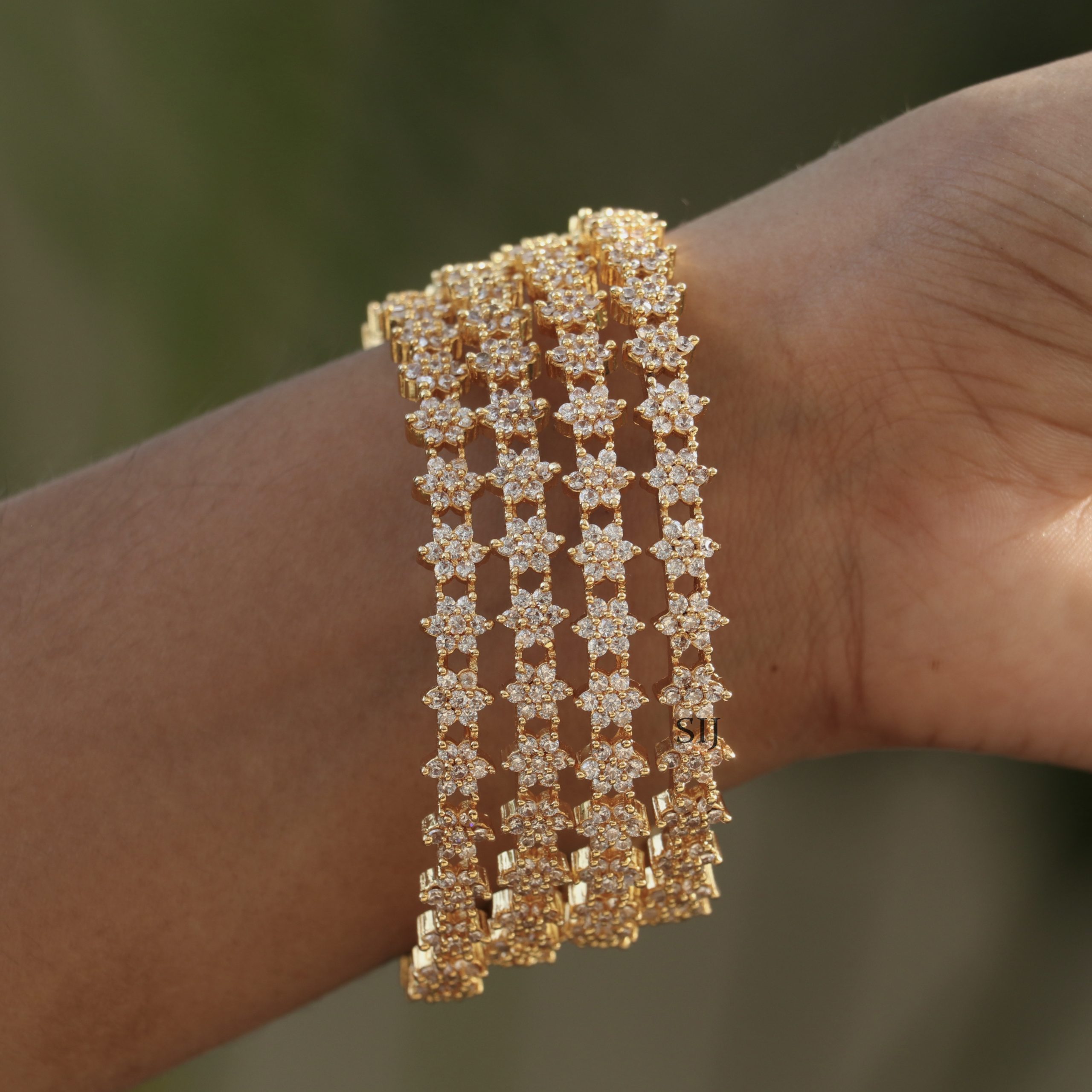 Alluring Mahika AD Bangles - South India Jewels