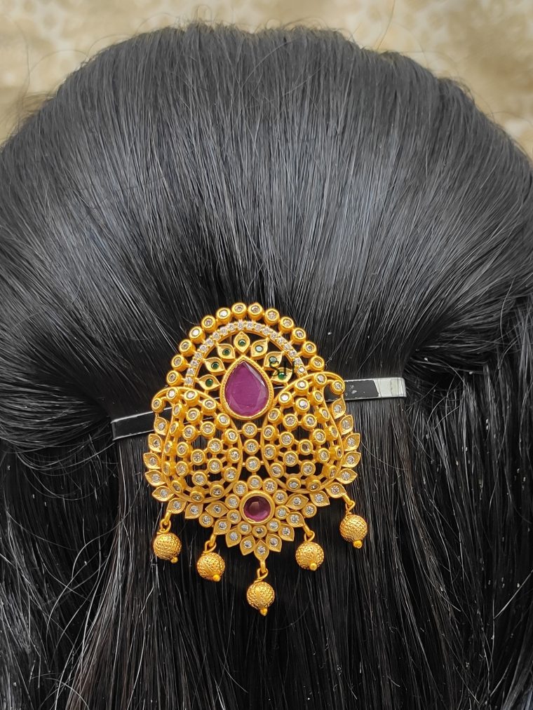 Artificial Flower Design Hair Choti