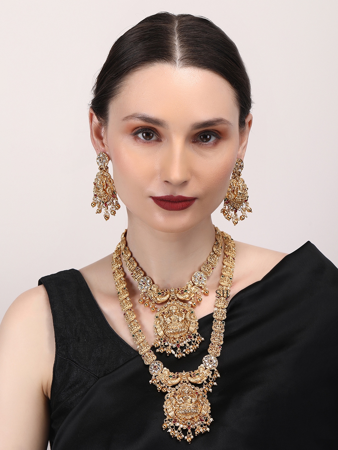 Beautiful Lakshmi Patti Combo Jewellery Set