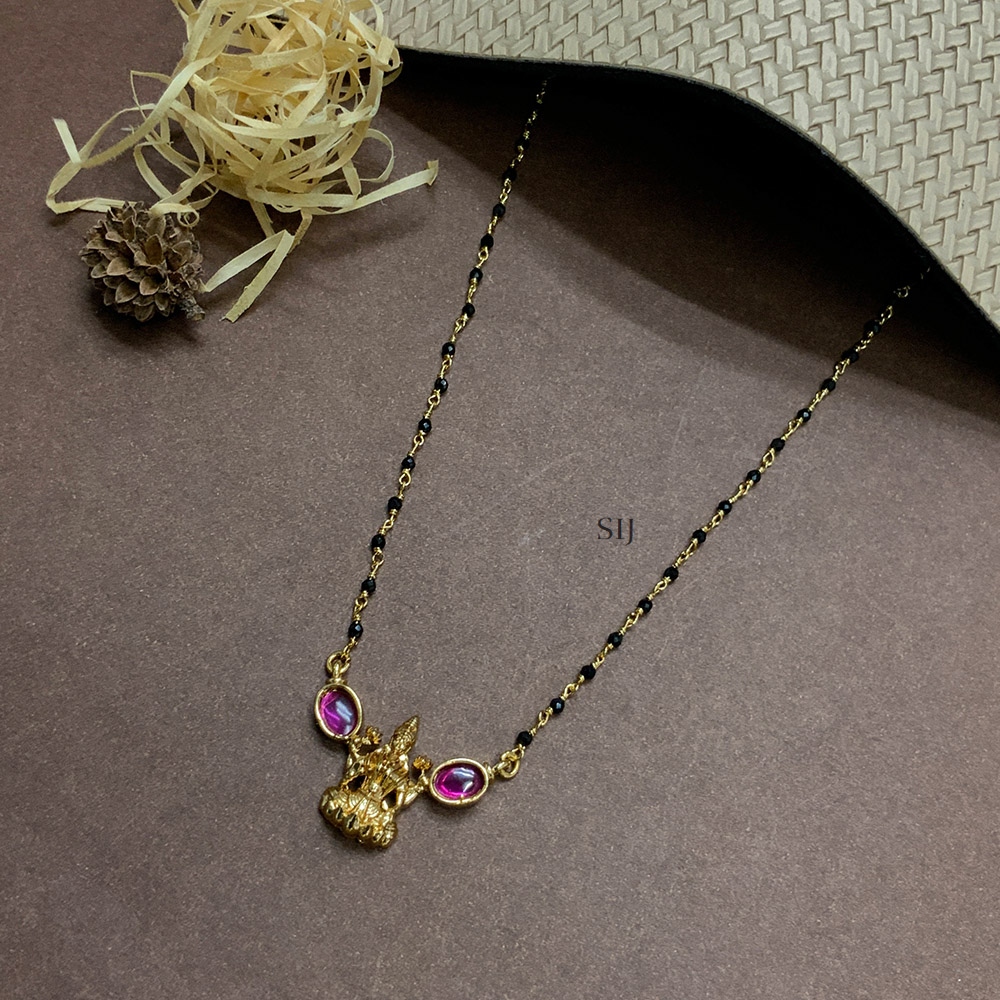 Marvelous Gold Plated Temple Mangalsutra