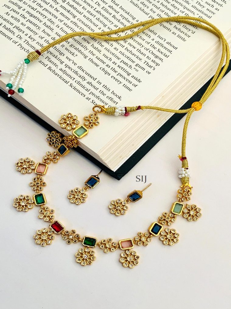 Marvelous Gold Plated Kempstone Necklace Set