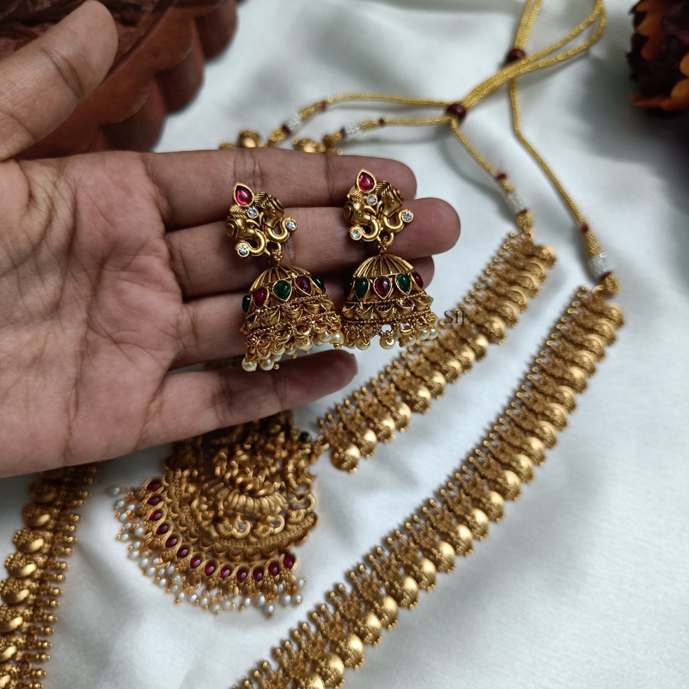Stunning Lakshmi Coin Bridal Set with Lakshmi Pendant