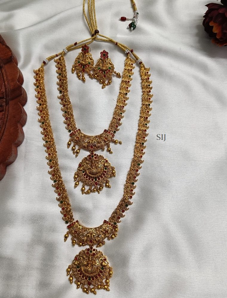 Fabulous Lakshmi Bridal Set with Gold Beads