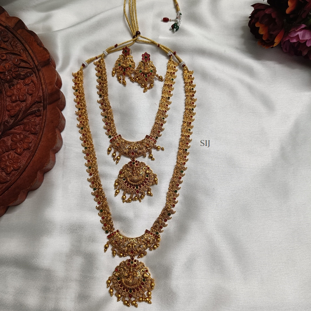 Fabulous Lakshmi Bridal Set with Gold Beads